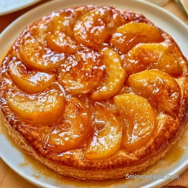 Pear Puff Pastry Tarts for 8 Servings Recipe Card