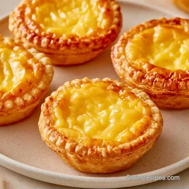 Puff Pastry Egg Tarts in 40 Minutes Recipe Card