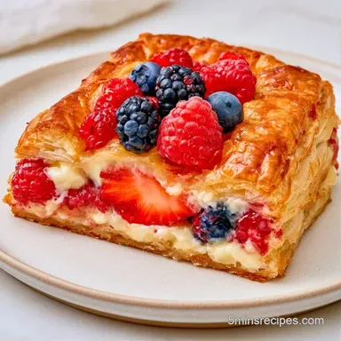 Puff Pastry Fruit Tart in 45 Minutes Recipe Card