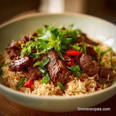 Beef and Rice Recipe in 30 Minutes