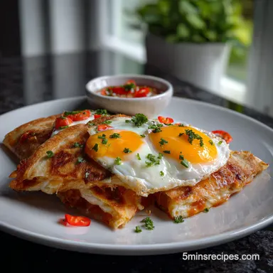 Quick Breakfast Quesadilla: 10 Minute Crunch Recipe Card