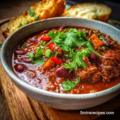 Quick Easy Chili Recipe in 25 Minutes