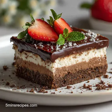 Quick Easy Dirt Cake Recipe No-Bake Recipe Card