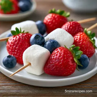 Red White Blue Fruit Snack in 15 Minutes