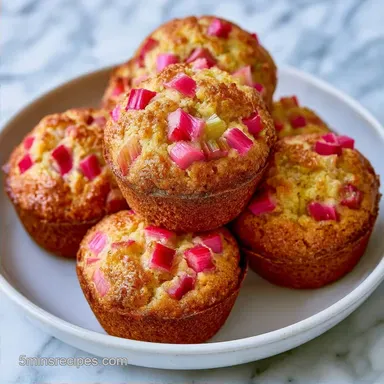 Rhubarb Mini Muffin Recipe in 27 Minutes