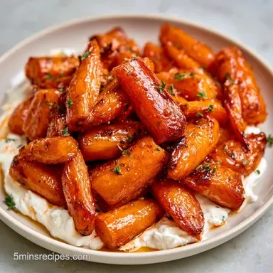 Roasted Carrot Whipped Feta Tart: Savory Recipe Card