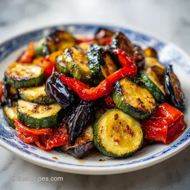Mediterranean Vegetables in 40 Minutes Recipe Card