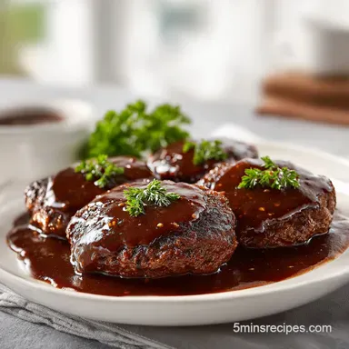 Salisbury Steak with Silky Brown Onion Gravy in 35 Minutes