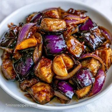 Garlic Sauteed Eggplant in 25 Minutes