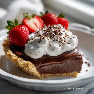 Chocolate Cream Pie Recipe: Make-Ahead Silky Filling Recipe Card