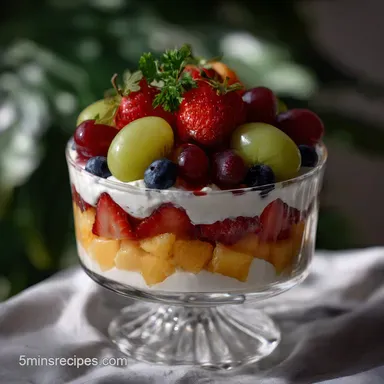 Easy Fruit Parfait: Creamy & Crisp Recipe Card