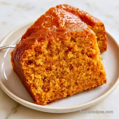 Simple Pumpkin Cake with Coconut Oil Recipe Card