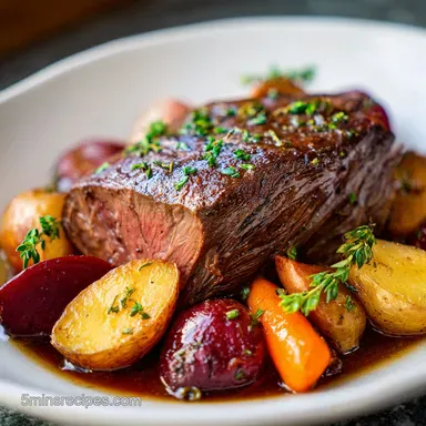 Packet Roast with Slow Cooked Beef for 8 Servings