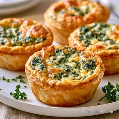 Spinach Egg Tarts in 35 Minutes