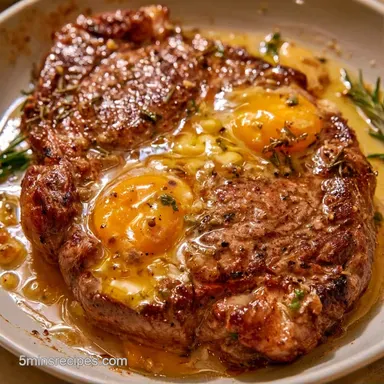 Steak and Egg Breakfast in 20 Minutes Recipe Card