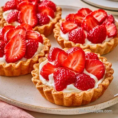 Strawberry Cream Cheese Tarts in 27 Min