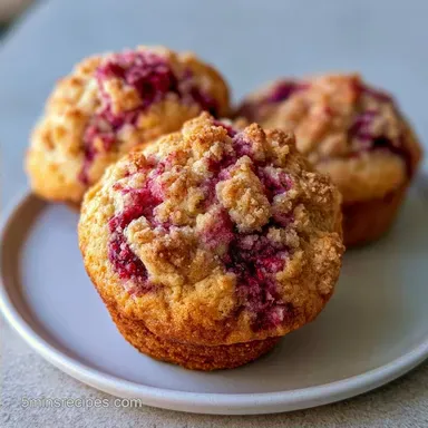 Strawberry Rhubarb Muffins with Yogurt
