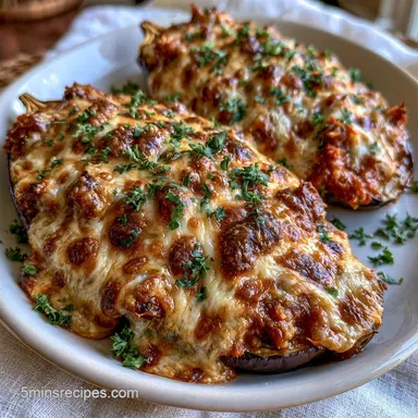 Stuffed Eggplant Parmesan for 6 Servings