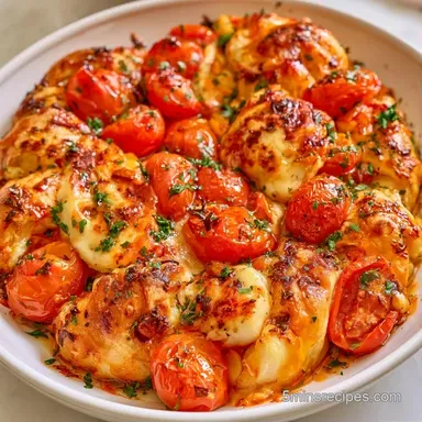 Tomato Halloumi Tart for 4 Servings Recipe Card