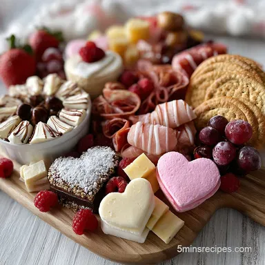 Valentine Charcuterie Board: Ready in 20 Minutes Recipe Card