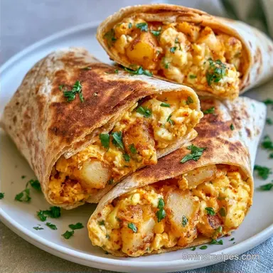 Vegetarian Breakfast Burritos Meal Prep
