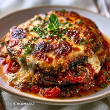 Vegetarian Eggplant Lasagna for 8 Servings