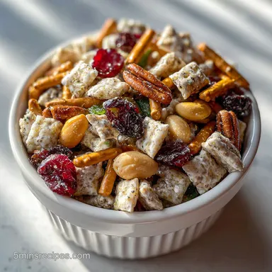 Christmas Crunch Recipe Ready in 30 Min: Silky Baked Snack Recipe Card