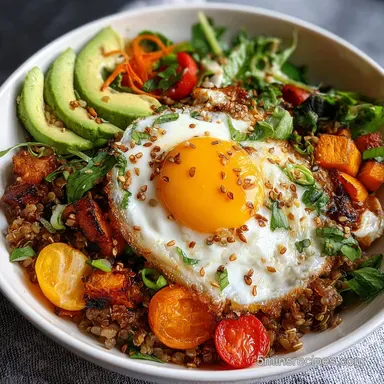 Whole Grain Breakfast: Hearty Farro & Egg Bowl