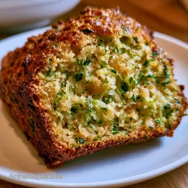 Zucchini Banana Bread for 10 Slices Recipe Card