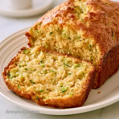 Zucchini Spice Cake Bread: 1 Loaf Recipe Card