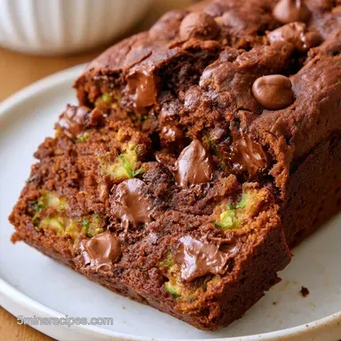 Zucchini Chocolate Chip Loaf in 65 Mins Recipe Card