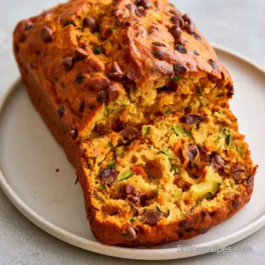 Zucchini Pumpkin Chocolate Chip Bread Recipe Card