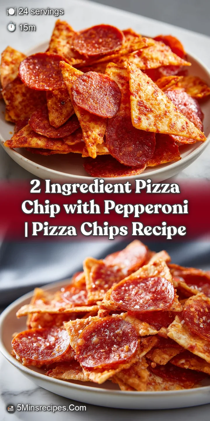 Close-up of a bubbling, melted cheese pizza chip with a single, perfectly crisped pepperoni.