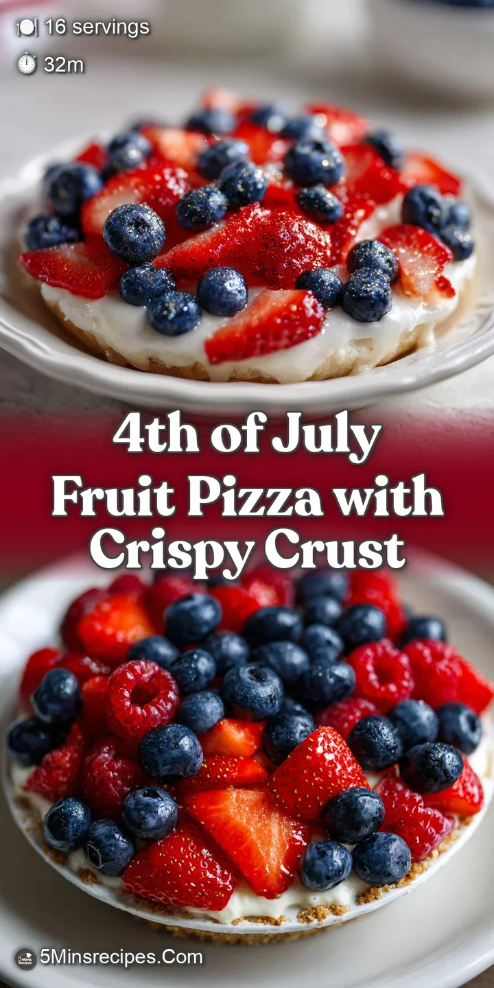 Close-up of glistening strawberries, blueberries, and kiwi slices artistically arranged on a fruit pizza, begging to be ea...