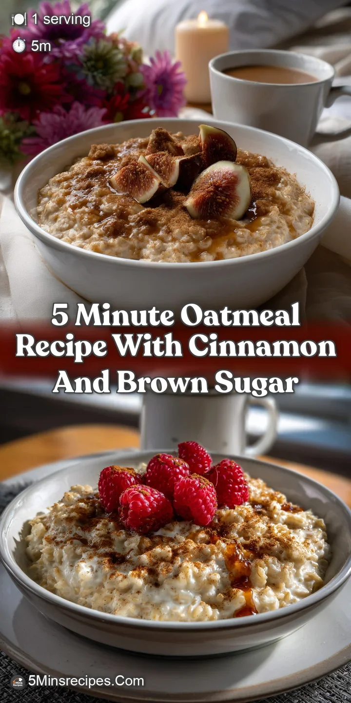 Close-up shot of the glistening, textured oatmeal. Warm, brown sugar swirls and flecks of cinnamon create a comforting, in...