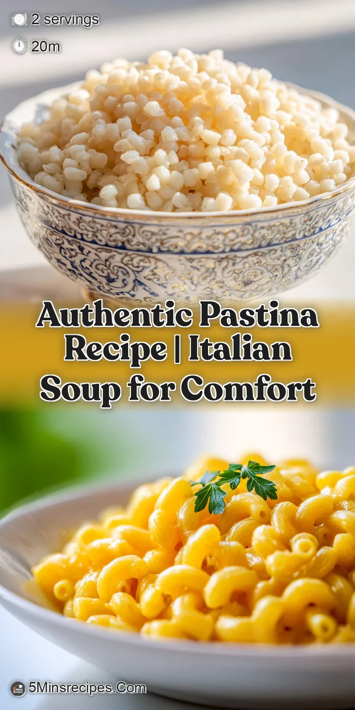 Close-up of delicate pastina, showcasing its silky texture and the golden sheen of Parmesan cheese. Comfort in a bowl.