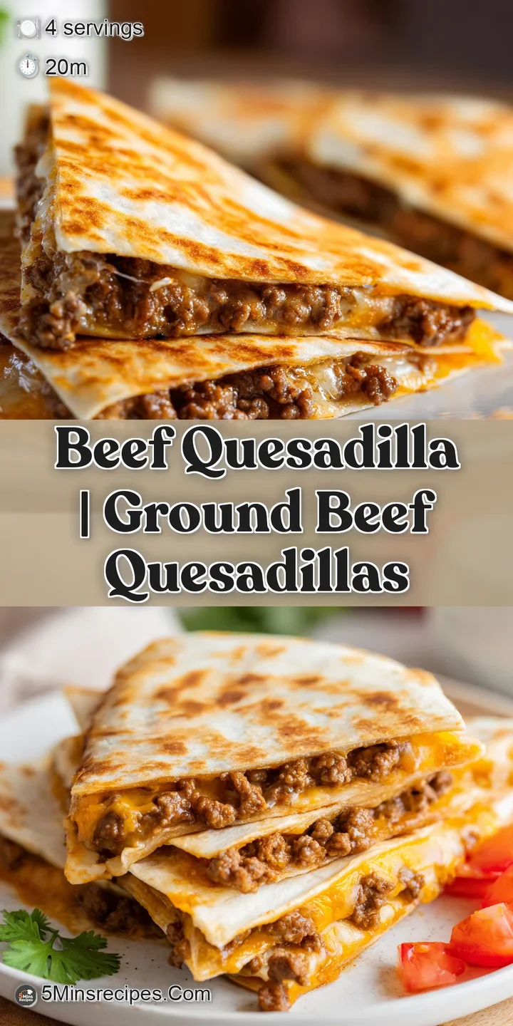 Close-up of stretchy melted cheese pulling apart from a crispy, toasted flour tortilla filled with seasoned beef.