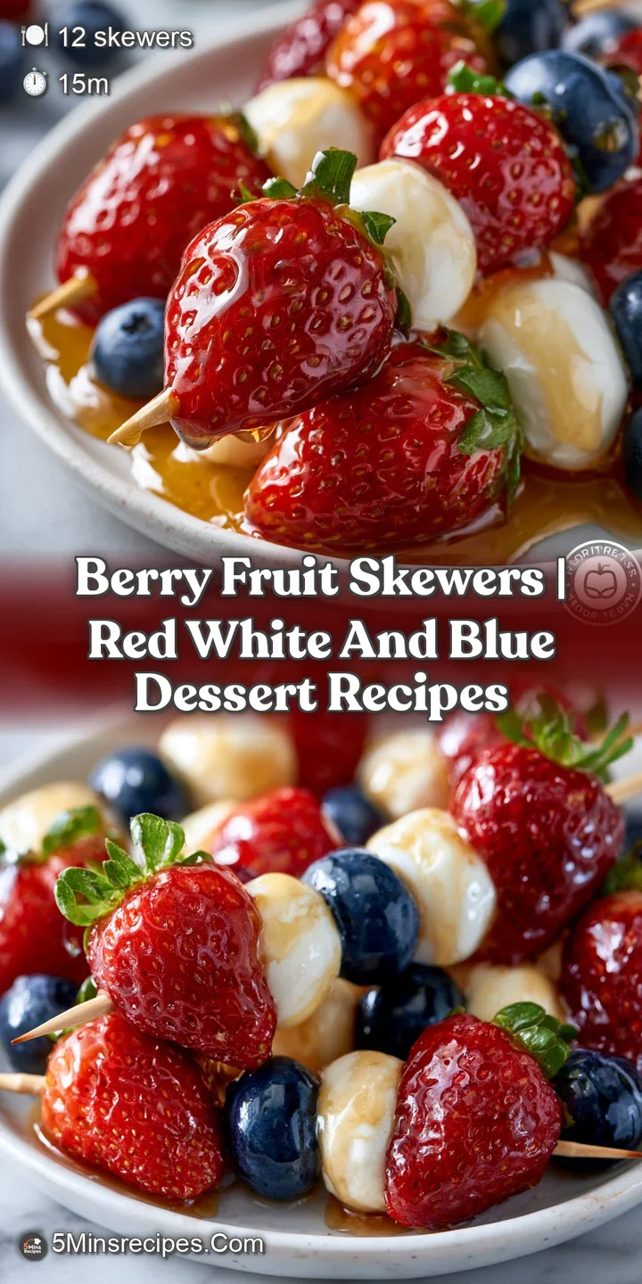 Extreme close-up of glistening red strawberries and plump blueberries with tiny droplets of fresh juice on them.