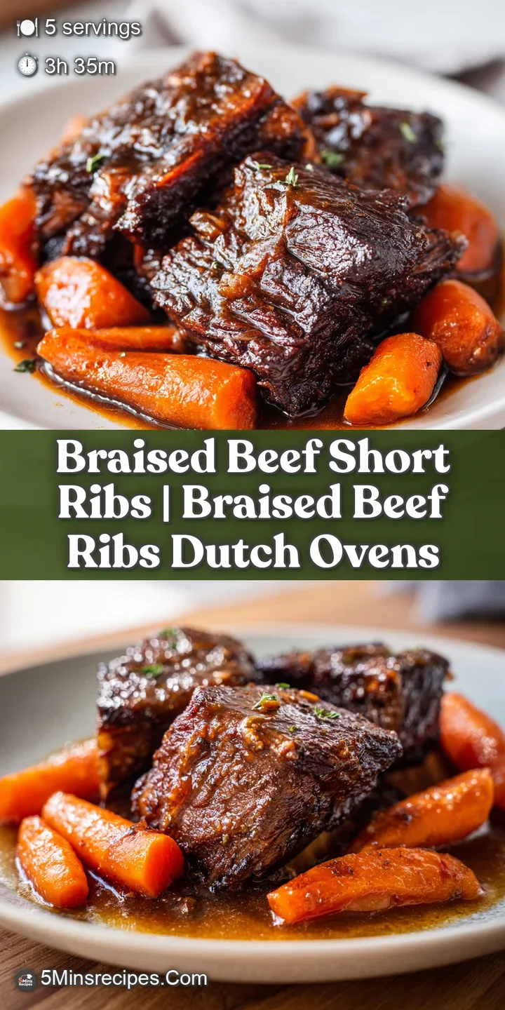 Close-up of succulent, dark brown meat pulling away from the bone, glistening with a thick, savory red wine reduction.