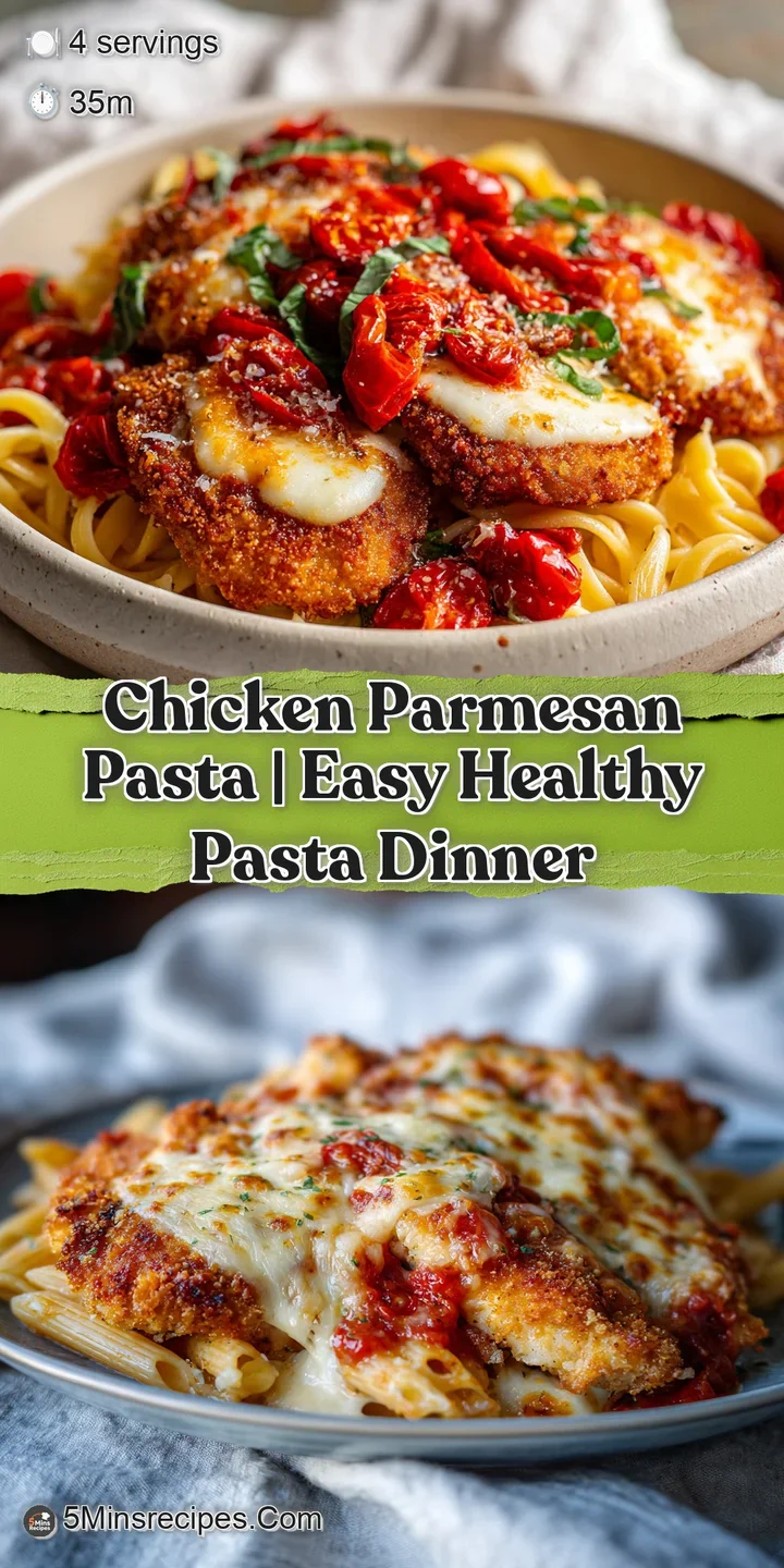 Close-up of bubbly golden cheese melting over crispy breaded chicken and savory red sauce with steam rising.