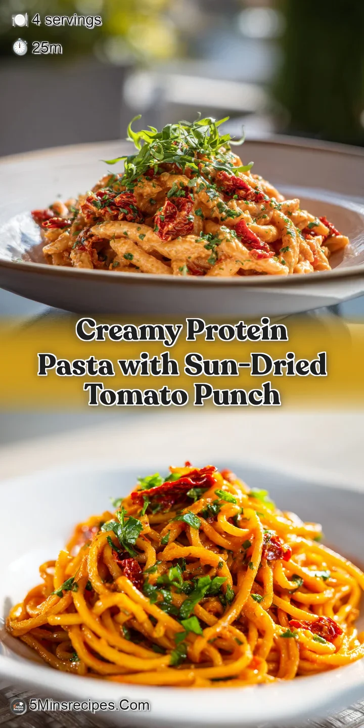 Close-up of al dente pasta coated in a rich, textured white sauce, hinting at creamy, cheesy goodness and fresh flavors.