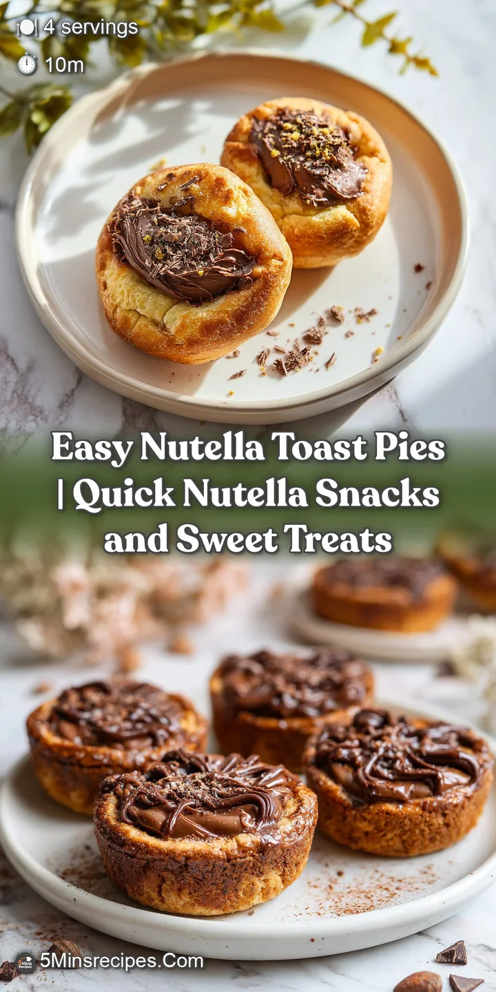 Close-up of a bisected toasted pie, revealing rich, flowing hazelnut chocolate filling.