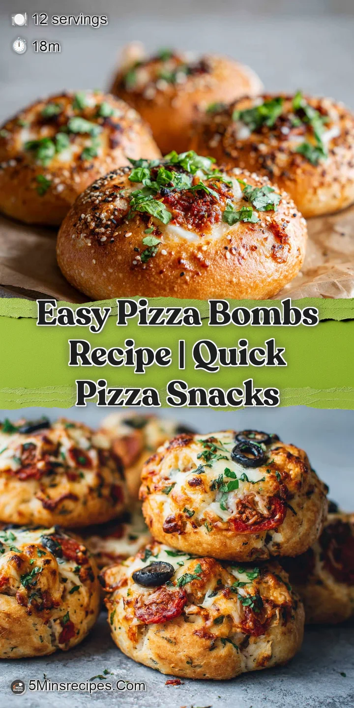 Close-up of a pizza bomb, golden brown and bubbly, revealing a molten cheese and marinara filling, steam gently rising.