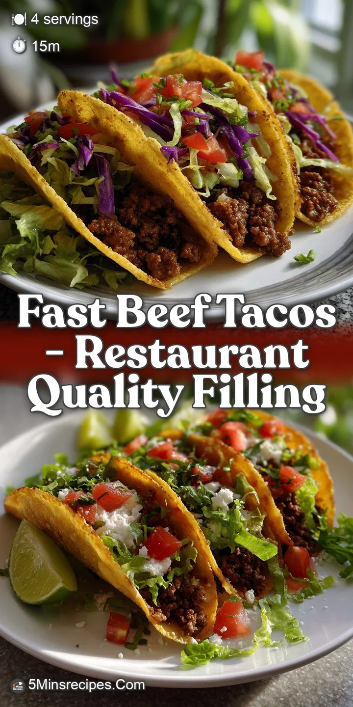 Close-up of a sizzling taco overflowing with juicy seasoned beef, melted cheese, and fresh tomatoes, promising a flavorful...