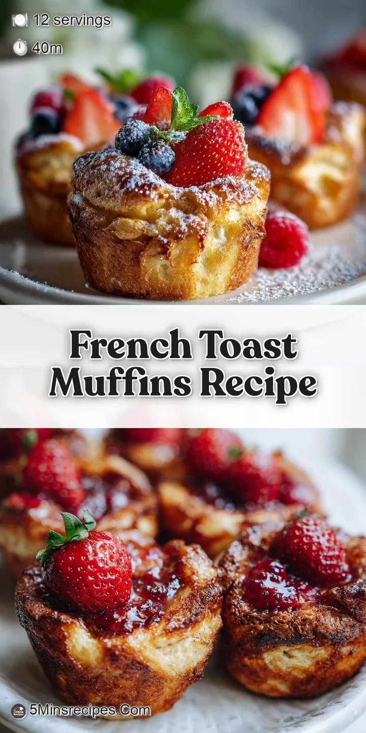 Close-up of a French toast muffin showing crisp edges and a soft interior, dusted with powdered sugar, glistening with map...