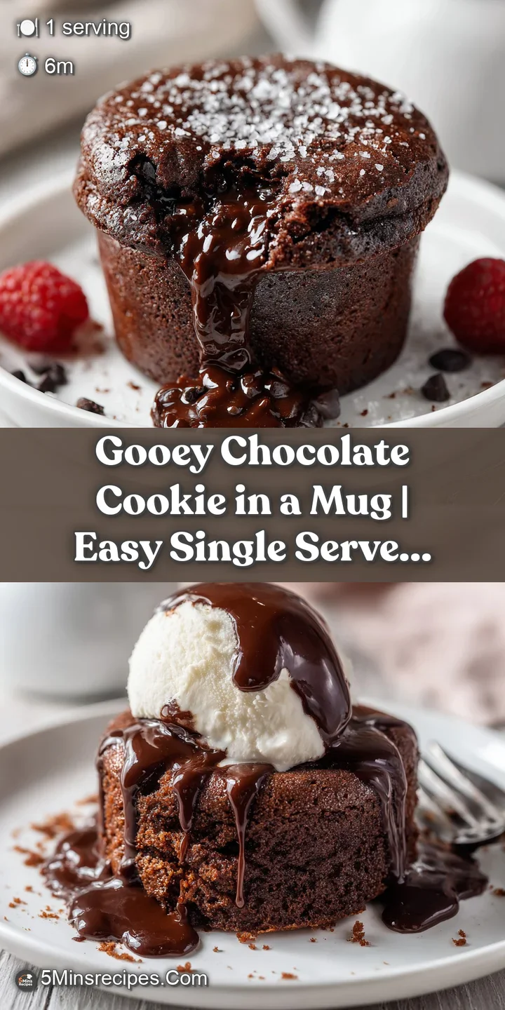 Close-up of a molten chocolate cookie with a rich, dark brown center and glossy, melted chips.