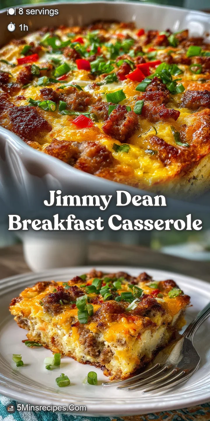 Close-up of a breakfast casserole: melted cheese, browned sausage, glistening peppers, inviting & ready to eat.