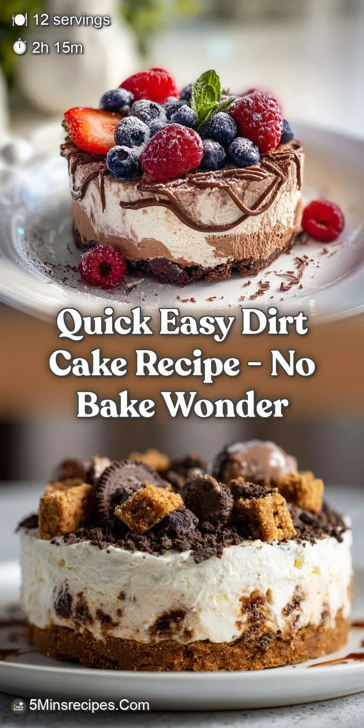 Close-up of creamy chocolate dessert. Crumbled cookie pieces are visible. Gummy worms sit amongst clouds of sweet whipped ...