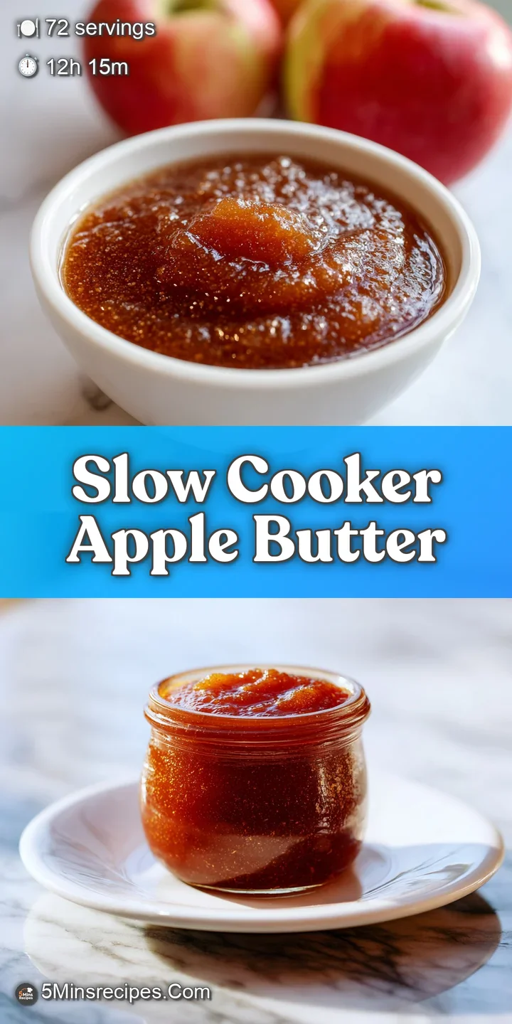 Close-up of luscious, dark apple butter, glistening with caramelized sugars. Its smooth surface reflects warm light, tempt...
