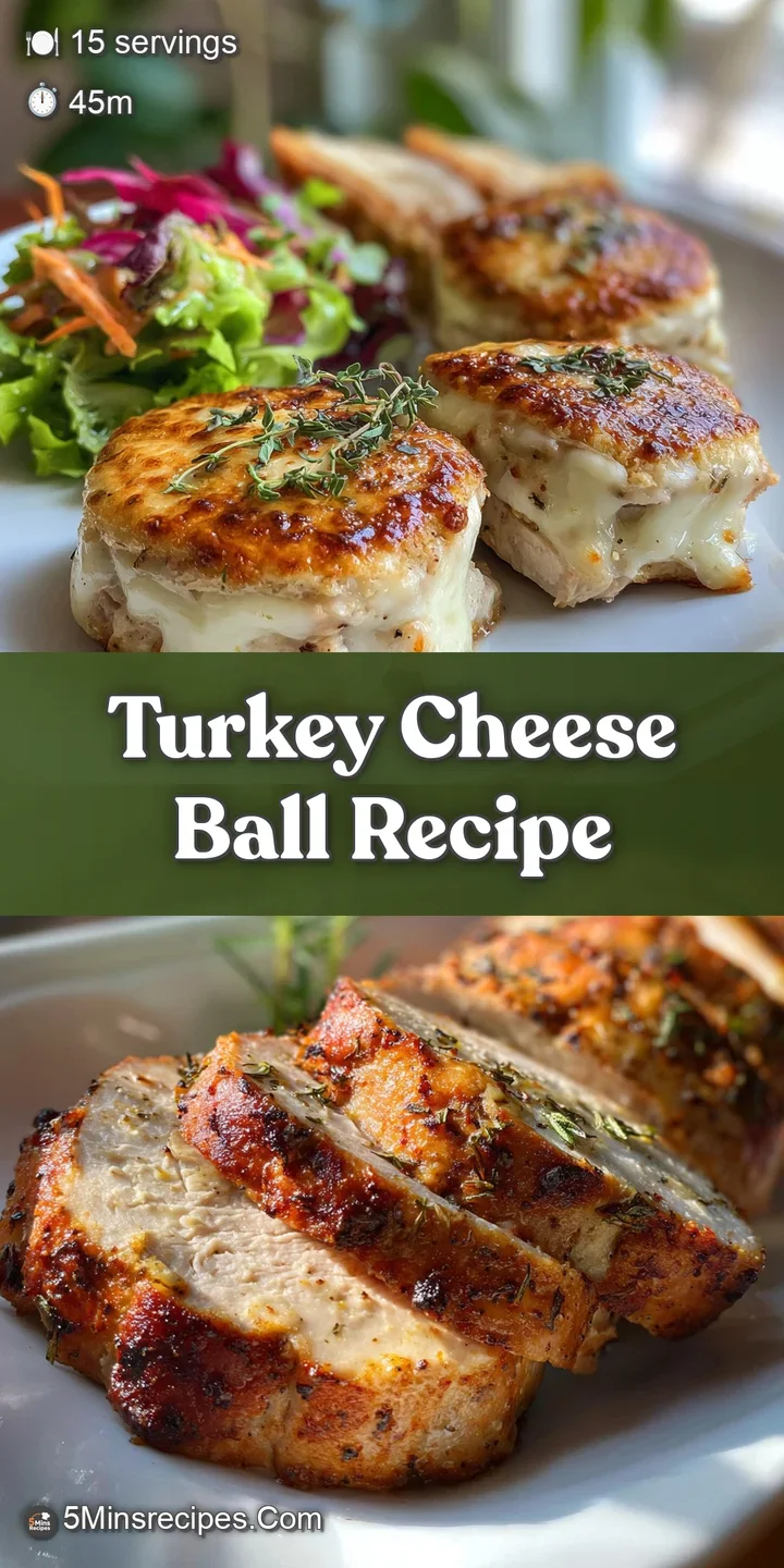 Close-up of a textured cheese ball covered in chopped nuts and herbs, highlighting the creamy, cheesy filling.